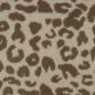 Preview: Teddy Fleece Animal Print Braun/Beige